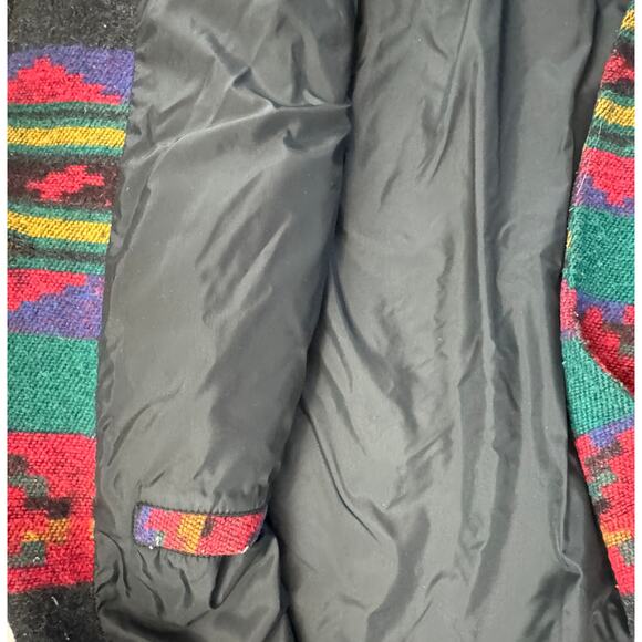 Vintage y2K Botany 500 Womens Jacket Large Colorful Southwest Aztec Wool Coat - Picture 7 of 8